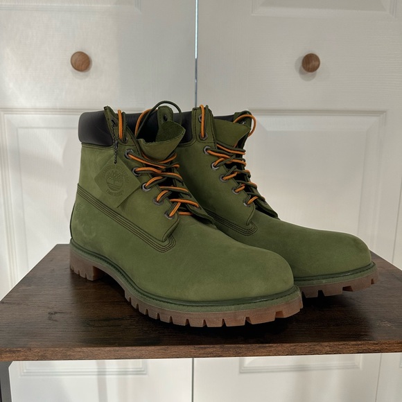 Timberland Men's Green Leather Boots - Picture 1 of 4